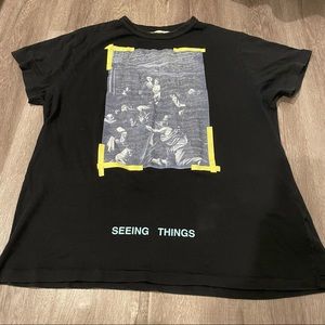 authentic off-white virgil abloh caravaggio seeing things tshirt